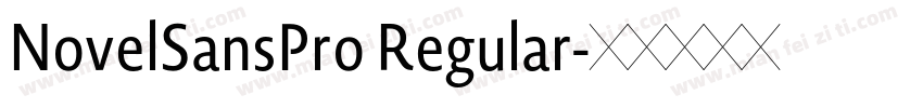 NovelSansPro Regular字体转换